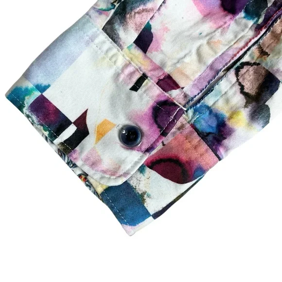 Robert Graham Magical Island Color Splash Button Down Shirt